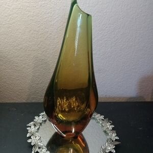 EXQUISITE Signed Oggetti Murano Italy 10" Sommerso Vase
